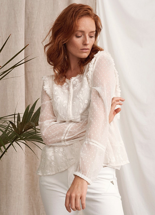 Воздушная блуза кремового цвета cream