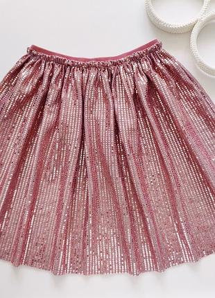 Блестящая детская юбка артикул: 23699
