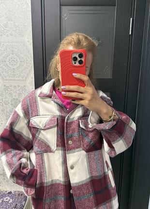 Тепла сорочка в стилі zara