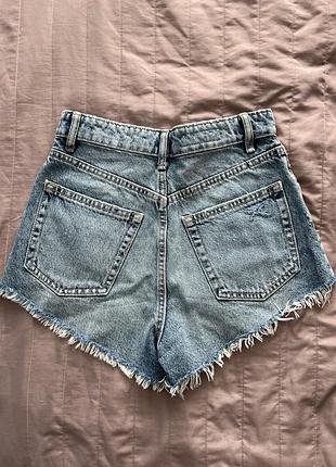 Шорты zara ( голубые) 3