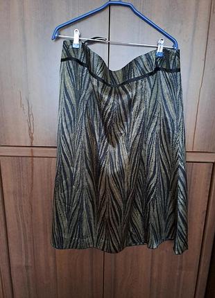 Женская шелковая юбка большого размера