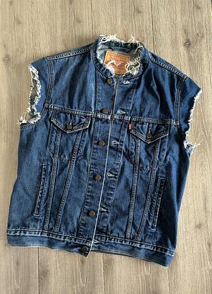 Джинсовка чоловіча,жилет джинс 46 р