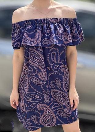 Сарафан, платье батал с открытыми плечами от бренда primark