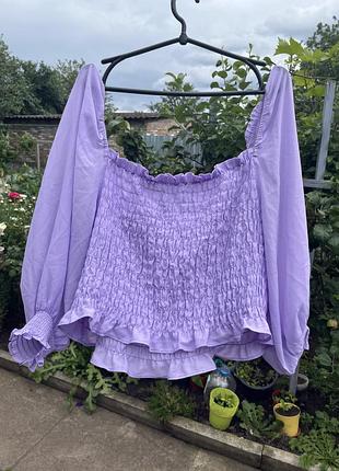 Фіолетова блуза