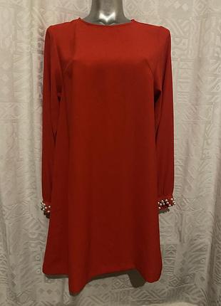 Платье красное 34 бренд