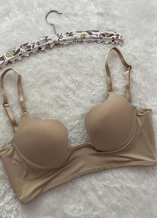 Бюстик пуш-ап гладкий на регулюючій основі білизна