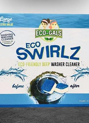 Антибактеріальний засіб для чищення пральних машин eco swirlz 12 шт