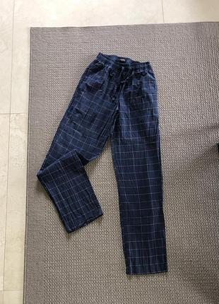 Домашні піжамні штани в клітинку бавовняні хлопковые натуральные домашние пижамные штаны в клетка