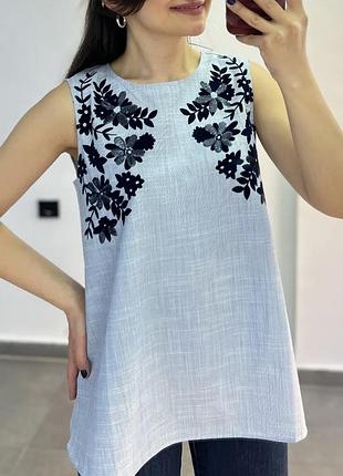 Блуза з вишивкою від zara 2