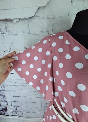 Стильное платье горох 4