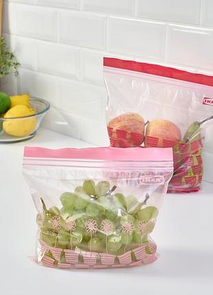 Наборы пакетов для заморозки с zip lock замком istad ikea . икеа .