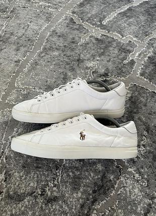 Чоловічі шкіряні білі кеди polo 😍