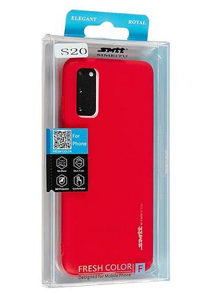 Силиконовый чехол smtt для samsung s20 red