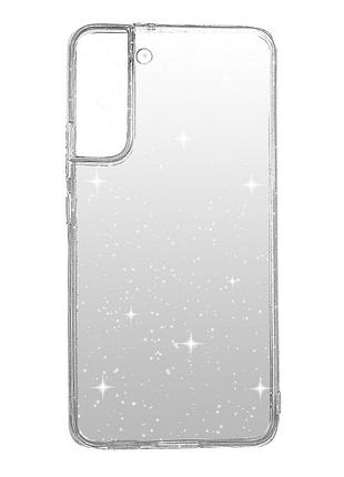 Силиконовый чехол clear shine для samsung s22 plus transparent