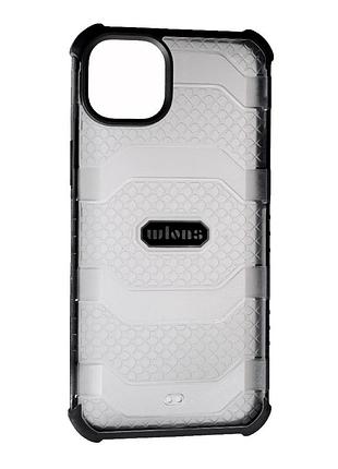 Накладка military grade для apple iphone 14 plus, прозора, протиударний чохол з tpu 2