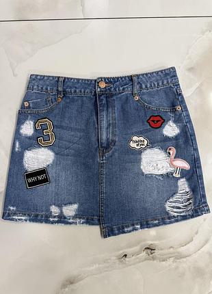 Джинсовая юбка, мини юбка
