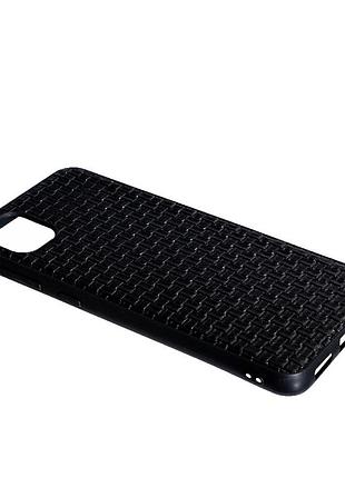 Накладка leather case samsung a04, плетенка, ультратонкая, силикон+экокожа 3