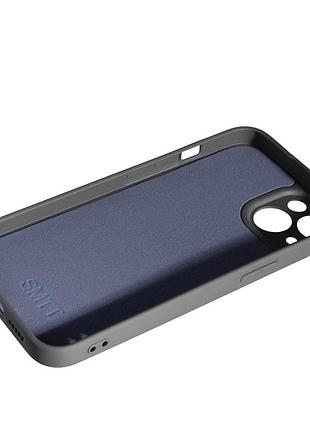 Силикон case smtt (aa) apple iphone 15, grey, tpu touch soft, оригинальный чехол для защиты 2