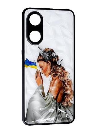 Накладка prisma ua oppo reno 8t,  ukrainian with flag