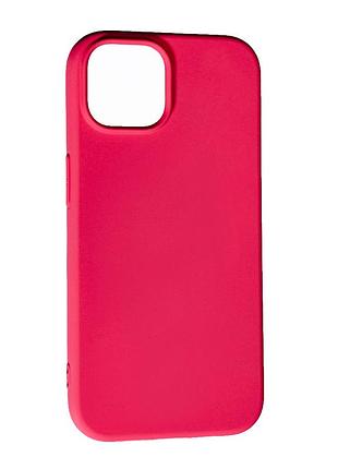 Силиконовый чехол case smtt (aa) для apple iphone 15 plus cherry