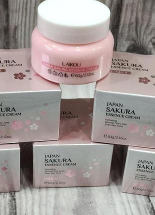 Антивіковий крем для обличчя з екстрактом сакури laikou sakura essence cream