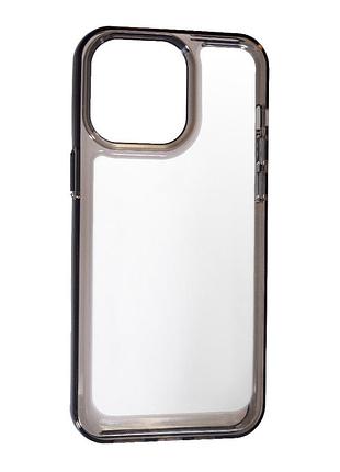 Накладка shock case apple iphone 13 pro max, transparent black