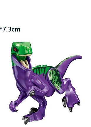 Конструктор динозавр велоцираптор jurassic world (для lego/лего легосумісний)