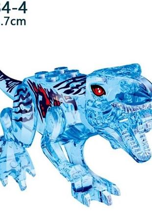 Конструктор динозавр тираннозавр тиранозавр  (для lego/лего легосумісний) ледяной крижаний льодяний снежный