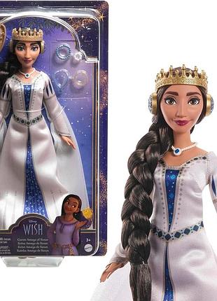 Лялька королева амая з розаса з мультфільму "заповітне бажання"  mattel disney wish queen amaya of rosas fashi