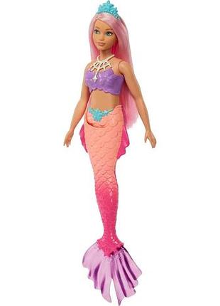 Лялька барбі пампушка русалка дрімтопія barbie dreamtopia mermaid hgr09 mattel пишне тіло curvy pink