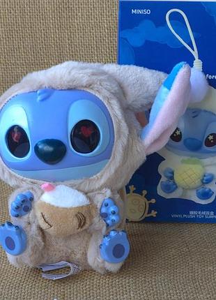 М’яка іграшка підвісний брелок disney miniso stitch eat something before sleep лабубу стич стіч