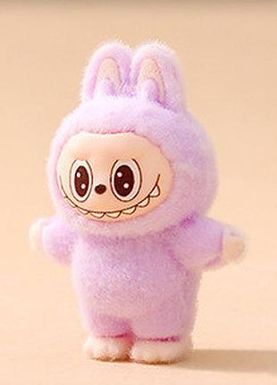 Фігурка labubu the monsters exciting macaron 4,5 см флокована іграшка монстр лабубу флок монстры аниме-фигурка