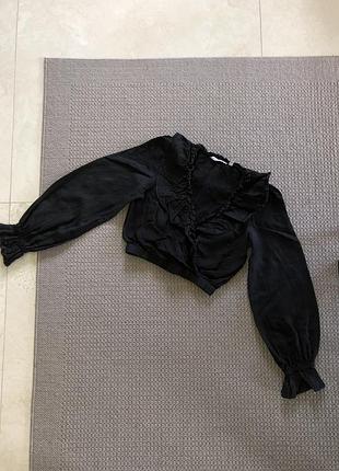 Лляна блуза льон льону льняная рюшами лён льна топ натуральная