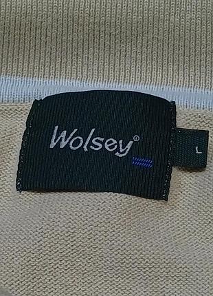Плечі 55 см wolsey   поло бежевий колір   size l 8