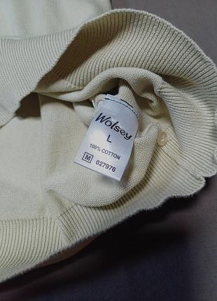 Плечі 55 см wolsey   поло бежевий колір   size l 5