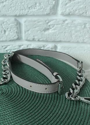 Michael kors ручка на сумку металл и натуральная кожа. оригинал.