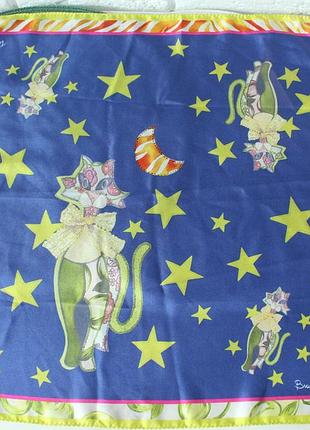 Braccialini вінтажний шарф з натурального шовку