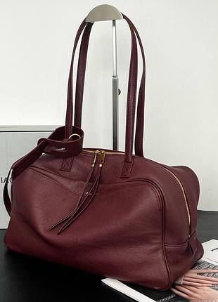 Бордовая сумка люкс