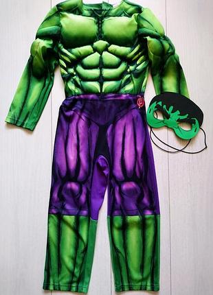 Карнавальний костюм халк marvel hulk з маскою 5-6 років