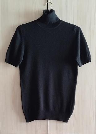 Водолазка с короткими рукавами из шелка и кашемира от modissa