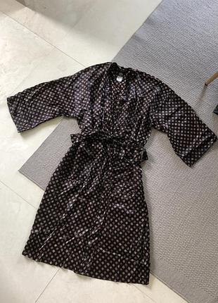 Натуральний шовковий халат шовк довгий міді натуральный шёлковый шёлк длинный миди