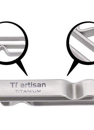 Edc титановая клипса зажим tiartisan для поучи ключей клипса