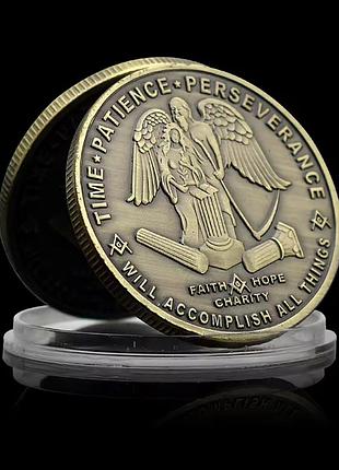 Edc монеты для принятия решений большие масонский циркуль и косынец