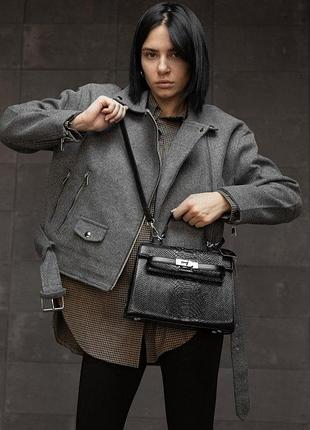 Сумка mh-6316 black croco вт7749