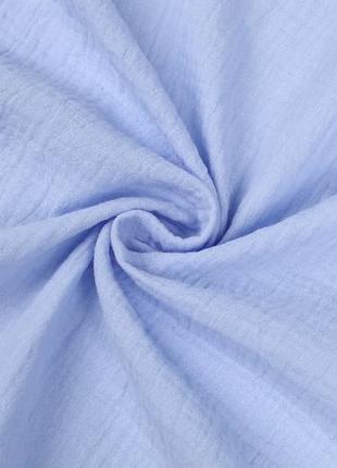 Відріз мусліну жатки блакитний 85х135 см