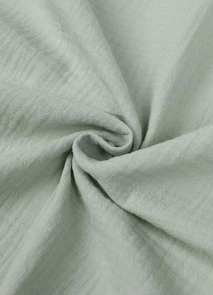 Отрез муслина жатки мята пастель 42х135 см