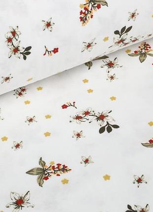 Отрез фланели цветочки мелкие, пыльца 58х240 см