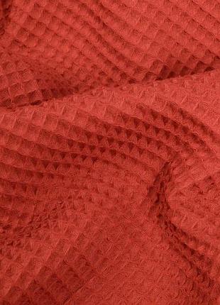 Мягкая вафелька терракотовая