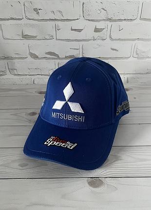 Бейсболка синяя mitsubishi