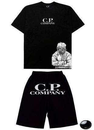 🔘комплект c.p. company 🔘 шорти + футболка